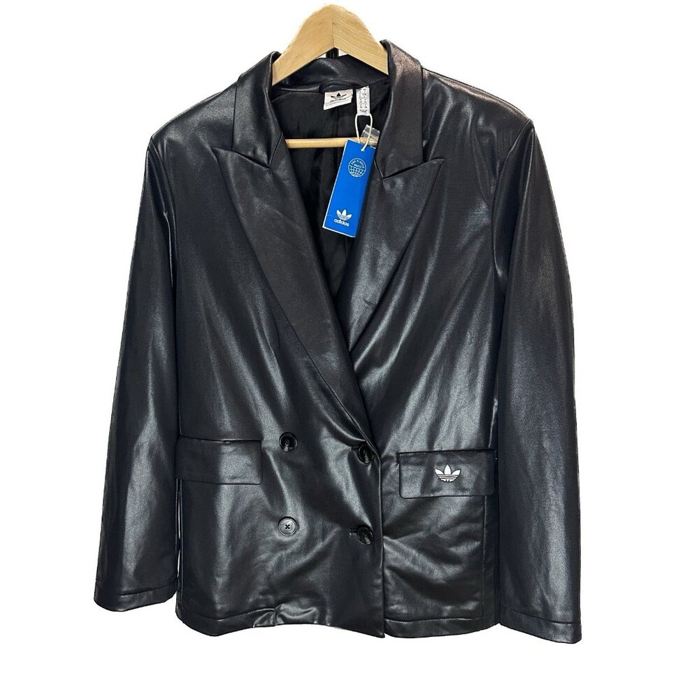 Adidas Originals Women's Blazer Jacket Black Size 2 NWT New With Tags